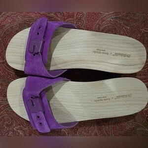 Dr. Scholl's X Kate Spade New York Suede Slide Sandal Size 7 Berry Blitz Color